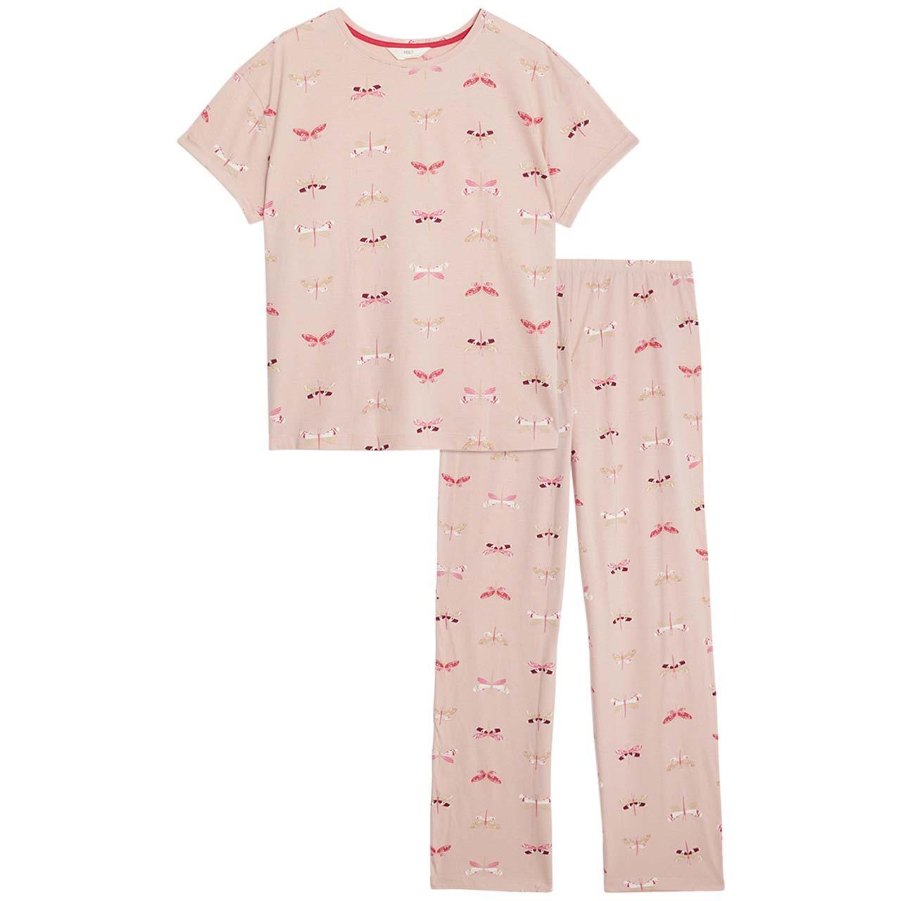 M&S Dragonfly Pyjama, M, Soft Pink