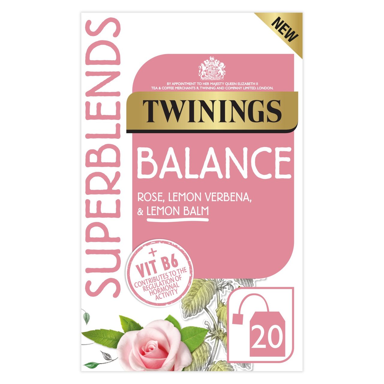 Twinings Superblends Balance Tea with Rose and Lemon Balm