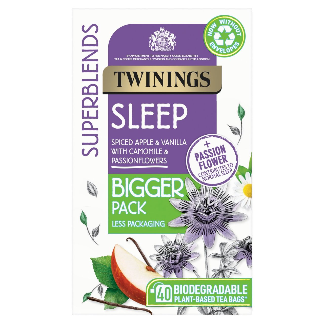 Twinings Superblends Sleep Bigger Pack, 40 teabags