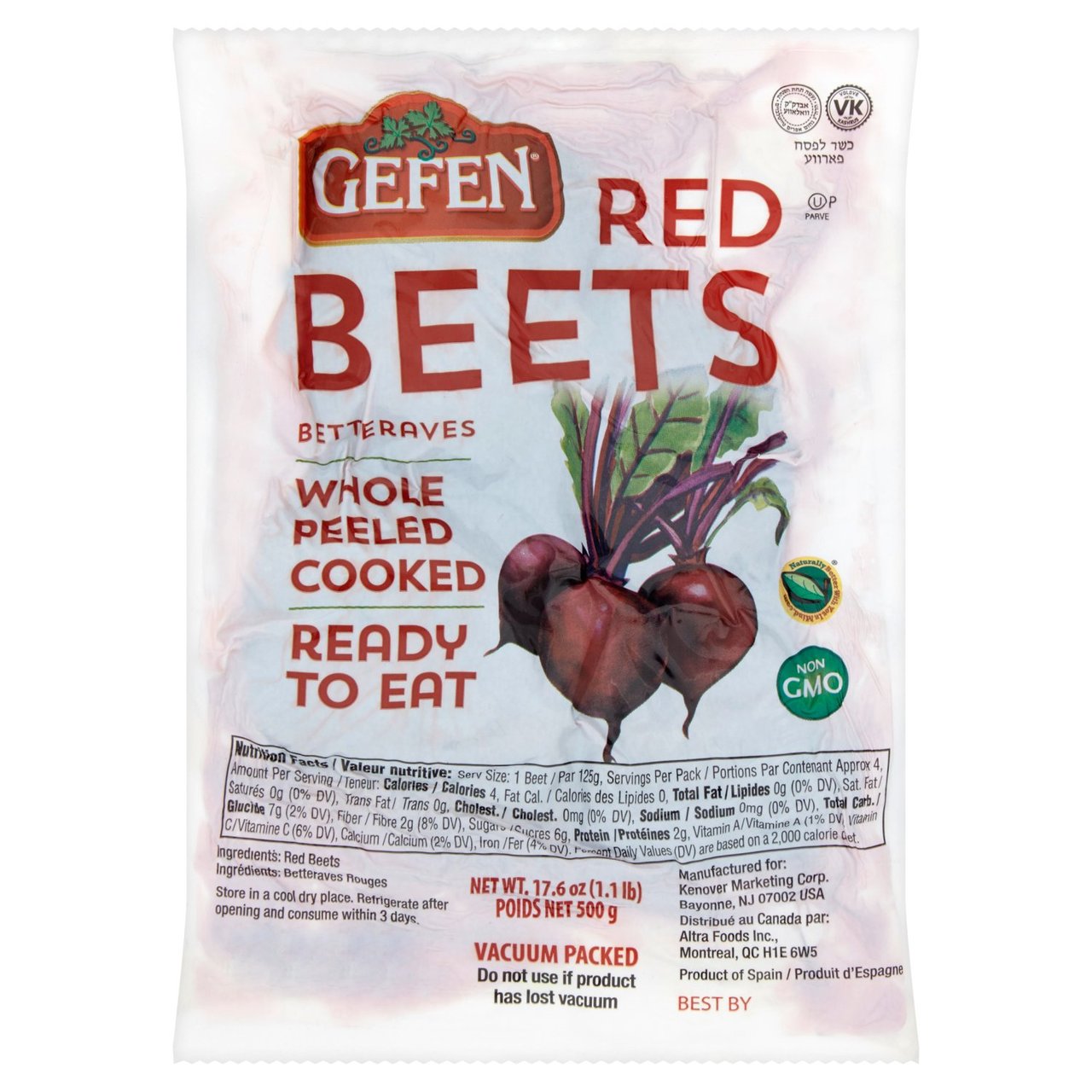 Gefen Vacuum Packed Beetroots