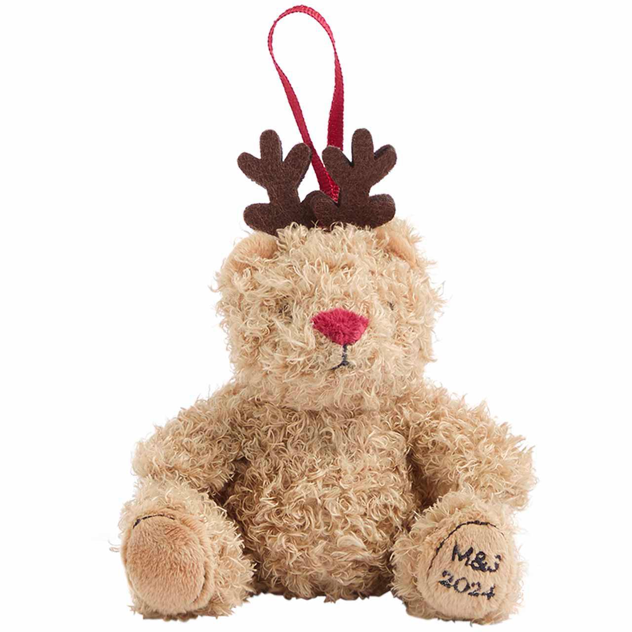 M&S Brown Christmas Spencer Plush Reindeer 