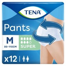 TENA Incontinence Pants Super Size Medium 12 pack 