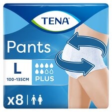 TENA Incontinence Pants Plus Size Large 8 pack