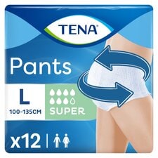 TENA Incontinence Pants Super Size Large 12 pack 