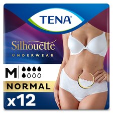 TENA Silhouette Incontinence Pants Normal Size Medium 12 Pack 