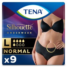 TENA Normal Black Incontinence Pants Size Large 9 pack