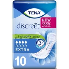 TENA Discreet Extra Incontinence Pads 10 pack 