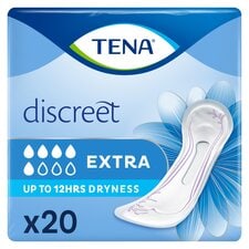 Tena Discreet Extra Duo Pack Incontinence Pads X20 20 Pack