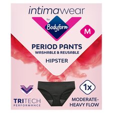 Bodyform Intimawear Period Pants Washable Underwear Black Size M 