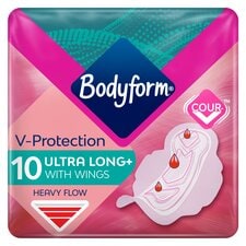 Bodyform Ultra Long Sanitary Towels Wings 10 pack