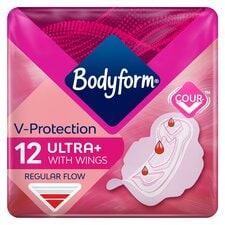 Bodyform Ultra Normal Sanitary Towels Wings 12 pack