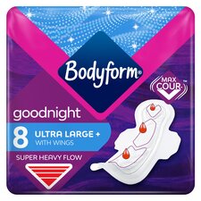 Bodyform Ultra Night Sanitary Towels Wings 8 pack