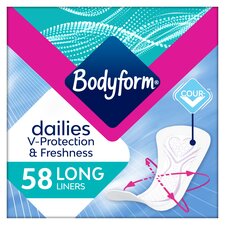 Bodyform Dailies Long Panty Liners 58 pack