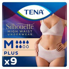 TENA Silhouette Incontinence Pants Cream Medium 9 Pack