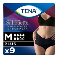 TENA Silhouette Incontinence Pants Black Medium 9 Pack