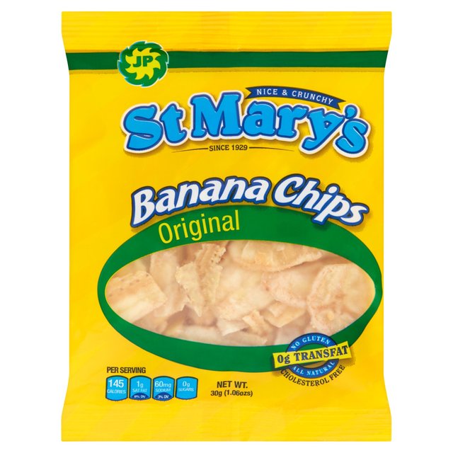 St Mary's Banana Chips 30g