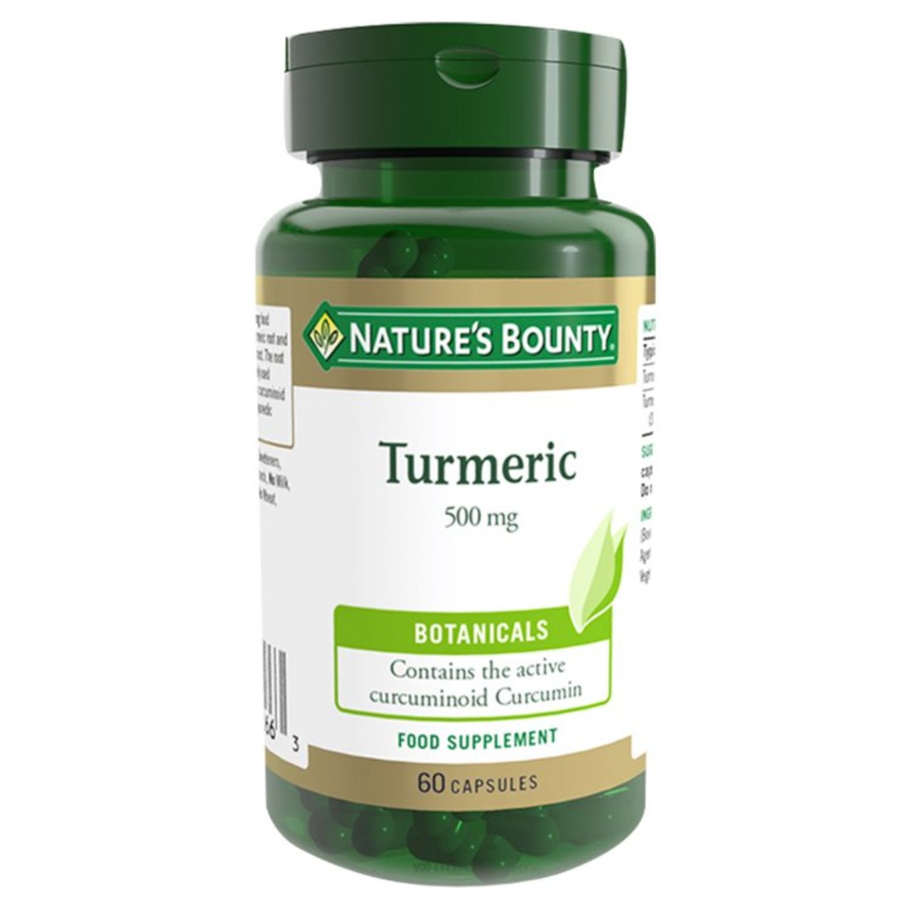 Nature's Bounty Turmeric Supplement Capsules 500mg 