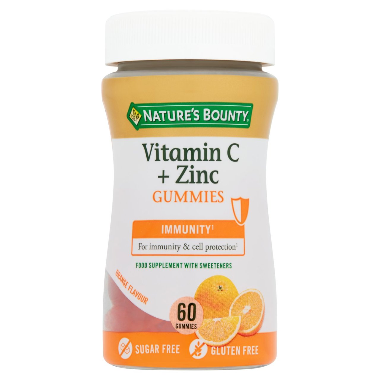 Nature's Bounty Orange Vitamin C + Zinc Supplement Gummies 