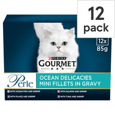 Gourmet Perle Cat Food Ocean Delicacies In Gravy 12X85g