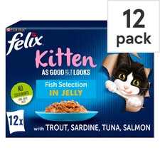 Felix As Good As It Looks Kitten Fish 12X100g