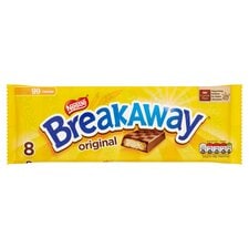 Nestle Breakaway Milk Chocolate Biscuit Bars Multipack, 8 Pack