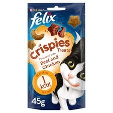 Felix Crispies Cat Treats Beef and Chicken 45G