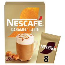 Nescafe Caramel Latte Instant Coffee 8 x 17g Sachets