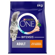 Purina One Dry Cat Food Chicken & Wholegrain 6Kg