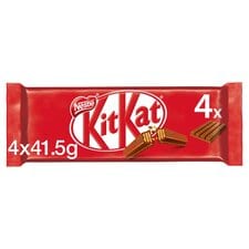 Kit Kat 4 Finger Milk Chocolate Bar Multipack 41.5g 4 Pack