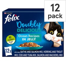 Felix Doubly Delicious Cat Food Ocean Recipes 12X100g