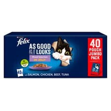 Felix As Good As It Looks Cat Food Mixed Selection 40X100g