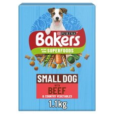 Bakers Small Dog Food Beef & Vegetables 1.1Kg