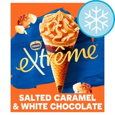 Extreme Salted Caramel White Chocolate Ice Cream Cone 4X120ml