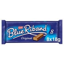 Nestle Blue Riband Milk Chocolate Wafer Biscuit Bars Multipack, 8 Pack