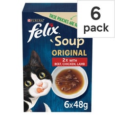 Felix Soup Cat Food Farm Selection 288G 6 Pack