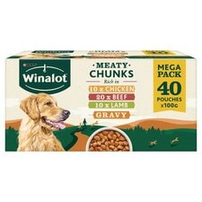 Winalot Dog Food Meat Selection In Gravy 40X100g