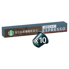 Starbucks by Nespresso Decaf Espresso Roast Coffee Pods x10 57g