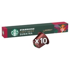 Starbucks by Nespresso Single-Origin Sumatra Espresso Coffee Pods x10 55g