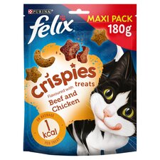 Felix Crispies Cat Treats Beef & Chicken 180G