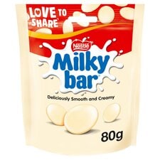 Milkybar White Chocolate Pieces 80g