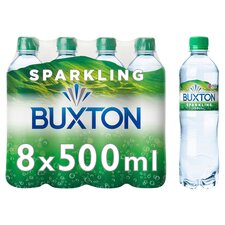 Buxton Sparkling Natural Mineral Water Multipack 8x500ml