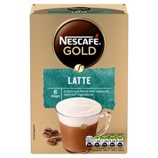 Nescafe Gold Latte Coffee Sachets 8x15.5g