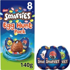 Smarties Milk Chocolate Easter Egg Hunt 8 Pack 140G