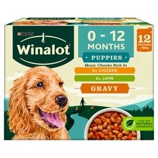 Winalot Puppy Wet Dog Food Pouches In Gravy 12X100g