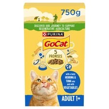 Go-Cat Adult Dry Cat Food Tuna Herring & Vegetable 750G