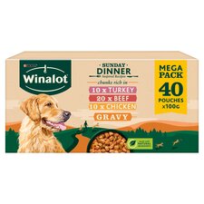 Winalot Pouch Sunday Dinner In Gravy 40X100g