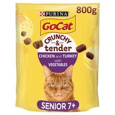 Go-Cat Crunchy & Tender Senior Chicken Turkey & Vegetables 800G