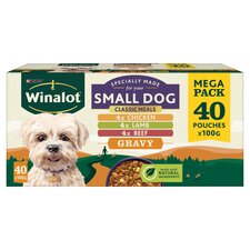 Winalot Small Dog Pouches Classic Meal In Gravy 40X100g