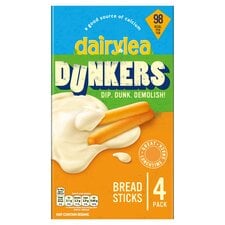 Dairylea Dunkers Breadsticks Cheese Snacks 4 pack 4x43G