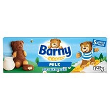 Barny Milk Soft Baked Bears Biscuits 5 Pack Multipack 125G